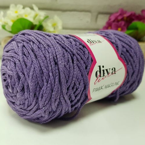 Diva İnce Cotton Makrome Mor