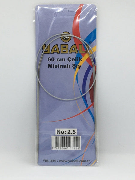 2.5mm- 60 cm Yabalı Misinalı Şiş