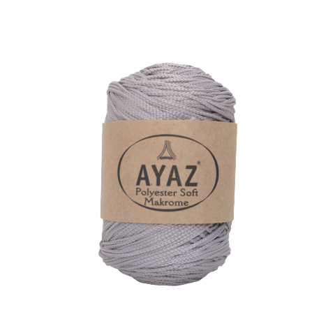 Ayaz Polyester Soft Makrome-Açık Gri