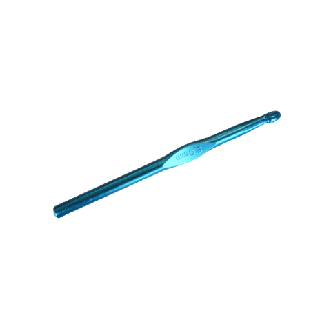 Renkli Metal Yün Tığı Mavi - 8.00mm