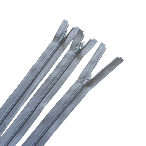 Fermuar 30cm Metalik Gri