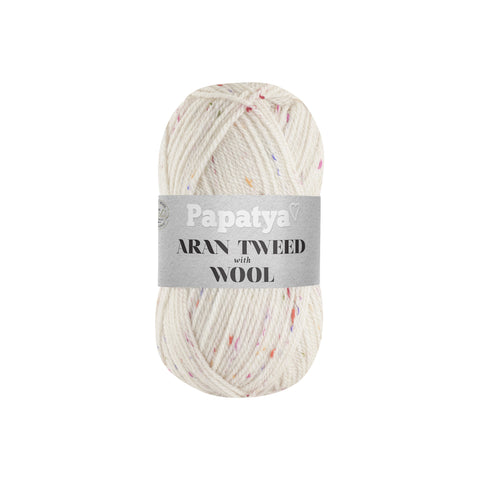 Papatya Aran Tweed With Wool 1800