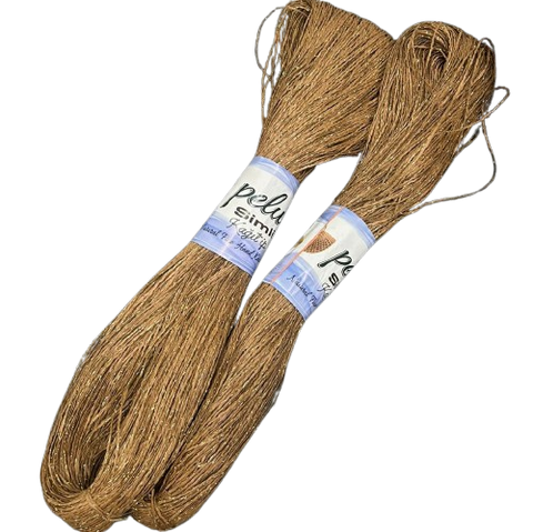 Simli Kağıt İp 04- Natural (Gold Simli)