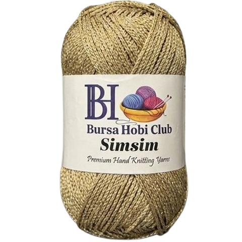 Simsim 02-Karamel (Gold Simli)