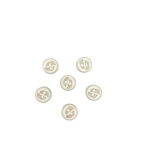 Bebe Düğme Beyaz-Ayak