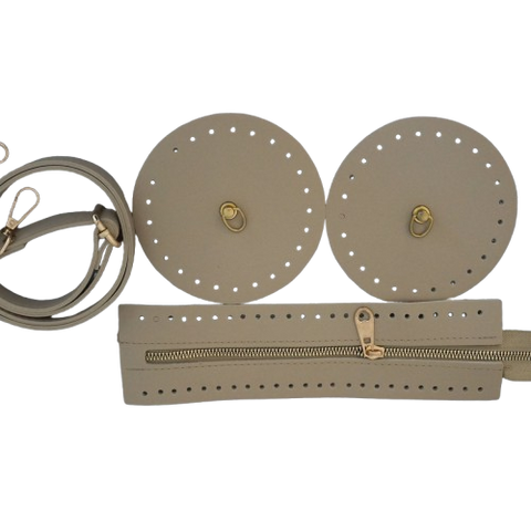Deri Silindir Set-Bej