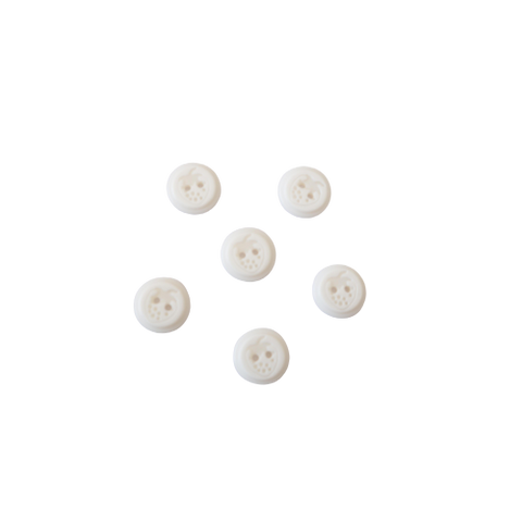 Bebe Düğme Çilek-Beyaz