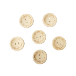 Ahşap Handmade Düğme-01 Büyük / 20mm